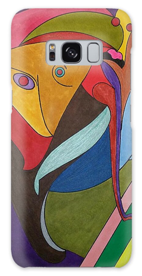 Geometric Art Galaxy Case featuring the painting Dream 287 by S S-ray