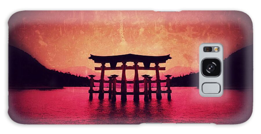 Miyajima Galaxy Case featuring the pyrography Dream of Japan by HELGE Art Gallery