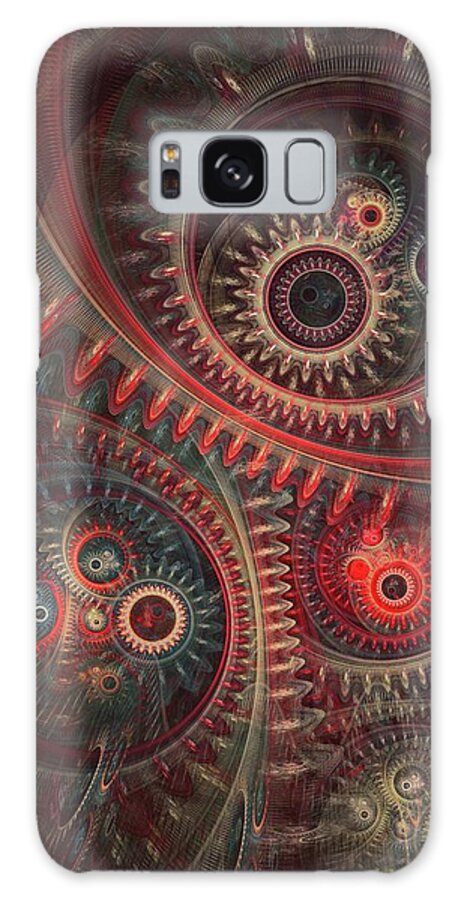 Abstract Galaxy Case featuring the digital art Dreaming clocksmith by Martin Capek