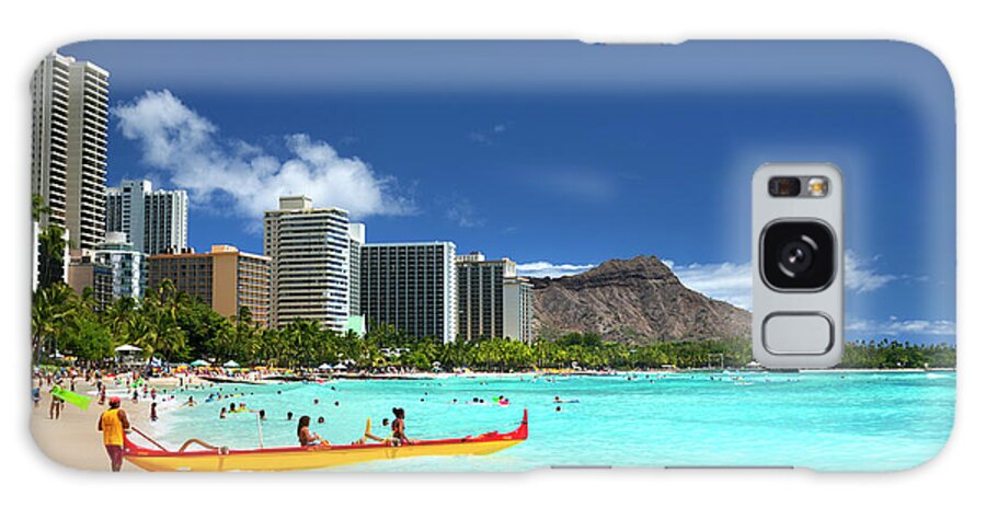 Dreamy Galaxy Case featuring the photograph Dreamy Waikiki by Sean Davey