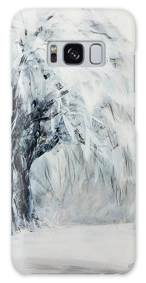 Dreamy Winter Galaxy Case featuring the painting Dreamy Winter by Kume Bryant