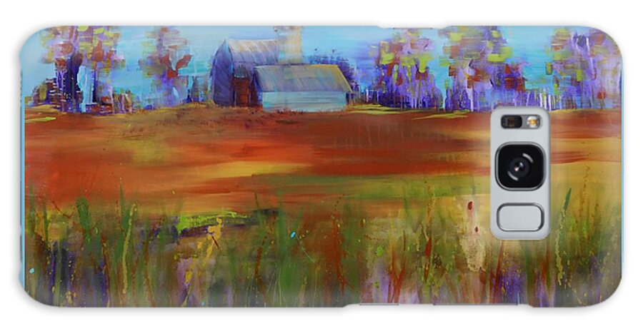 Farm Galaxy Case featuring the painting Drive-By View by Terri Einer