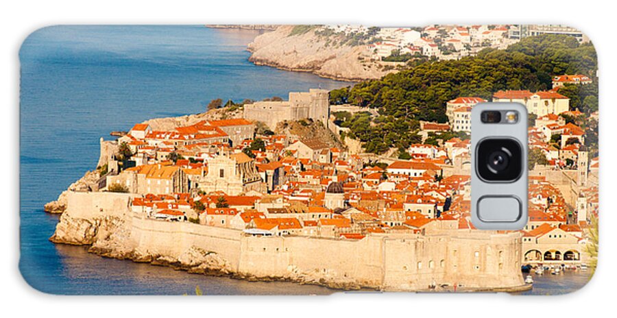 Aerial Galaxy Case featuring the photograph Dubrovnik Old City by Thomas Marchessault