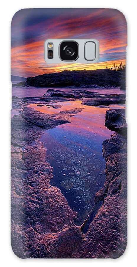 Schoodic Galaxy Case featuring the photograph Dusk at Schoodic Point by Rick Berk