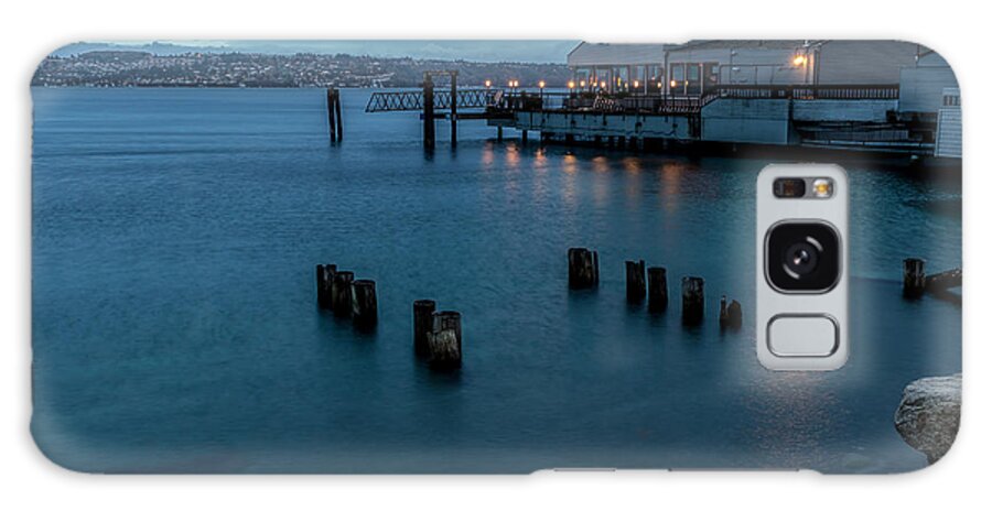 Rob Green Galaxy Case featuring the photograph Dusk Falls Over the Lobster Shop by Rob Green