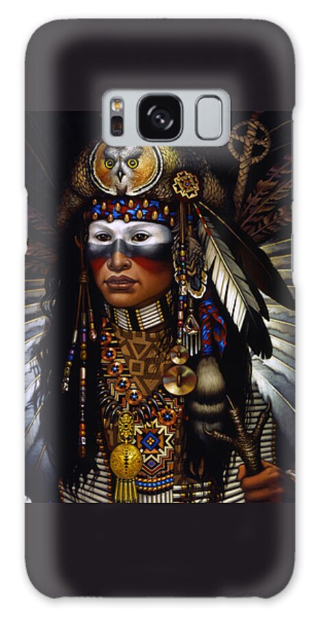 Indian Galaxy Case featuring the painting Eagle Claw by Jane Whiting Chrzanoska