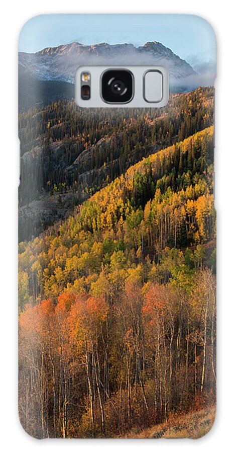 Autumn Galaxy Case featuring the photograph Eagle's Nest Peak Vertical by Aaron Spong