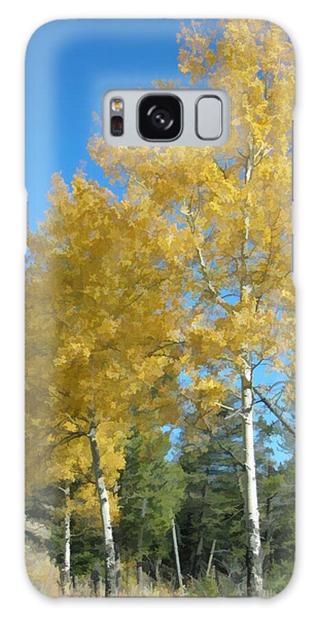 Aspen Galaxy Case featuring the photograph Early Autumn Aspens by Gary Baird