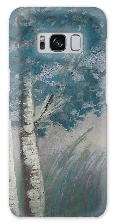 Trees Galaxy Case featuring the painting Early Morn by Fred Chuang