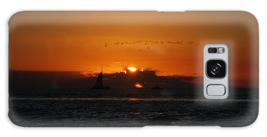 Sunset Galaxy Case featuring the photograph East West by Jim Goodman