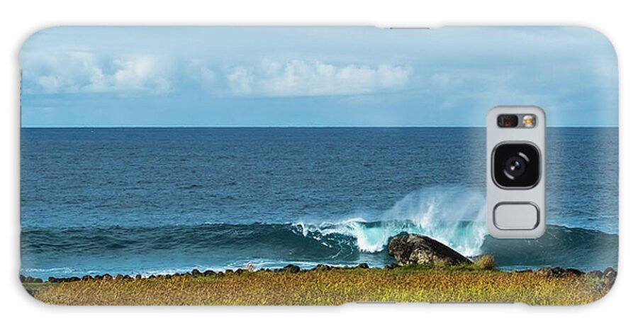 Easter Island Galaxy Case featuring the photograph Easter Island Surf by John Roach