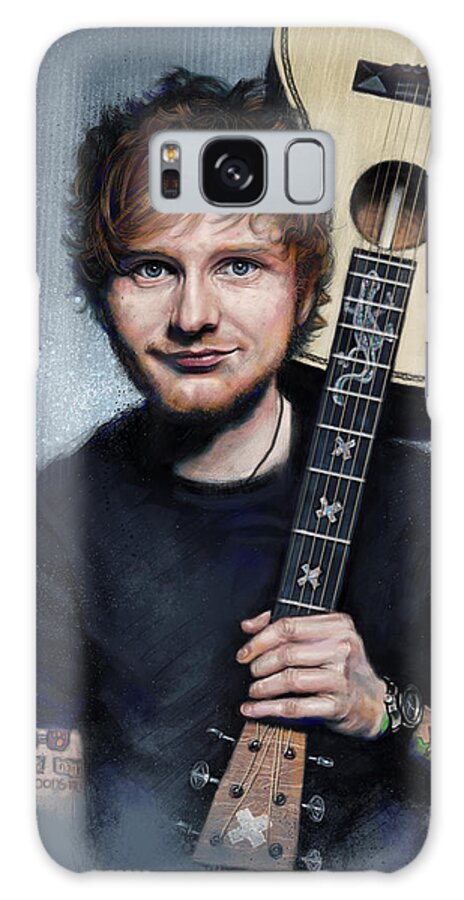Ed Sheeran Galaxy Case featuring the digital art Ed Sheeran by Andre Koekemoer