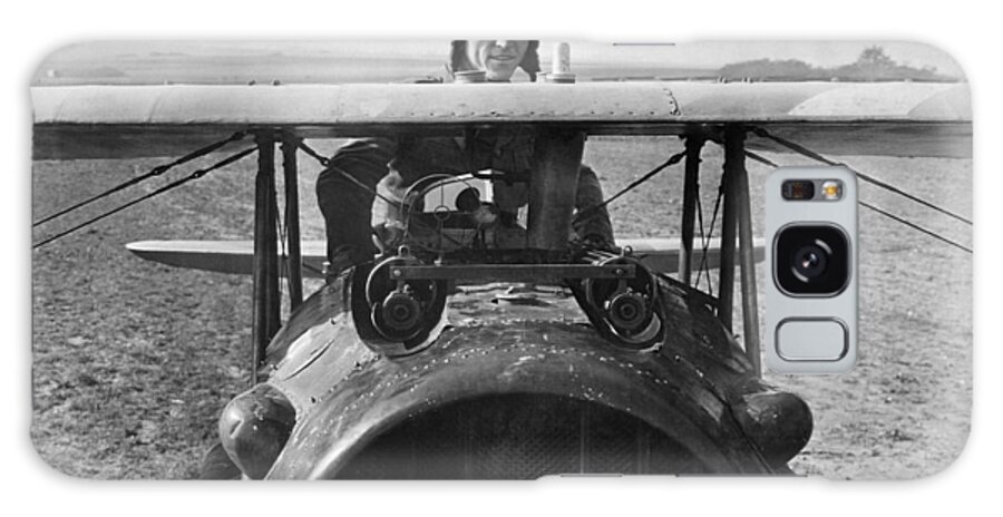 Rickenbacker Galaxy Case featuring the photograph Eddie Rickenbacker - World War One - 1918 by War Is Hell Store