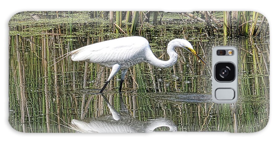 Egret Galaxy Case featuring the photograph Egret by David Armstrong