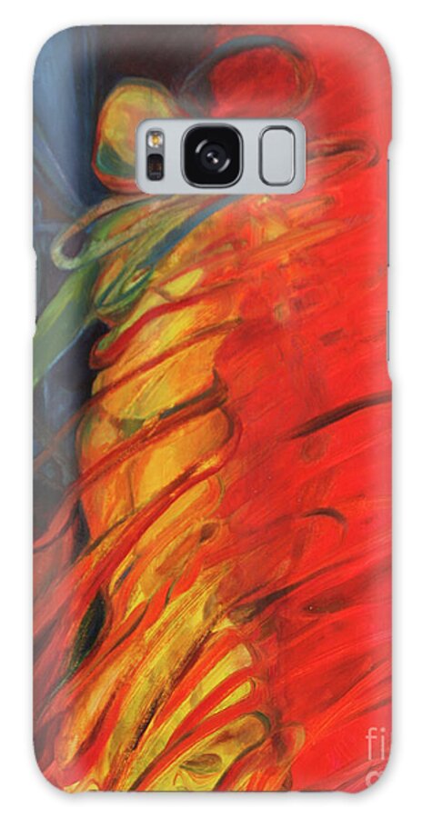 Oil Painting Galaxy Case featuring the painting Eight of Swords by Daun Soden-Greene
