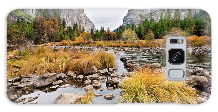 Autumn Galaxy Case featuring the photograph El Capitan and the Merced River in the Fall by Jeff Goulden