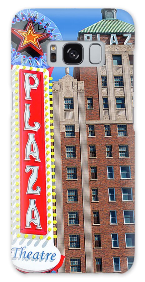 El Paso Galaxy Case featuring the photograph El Paso Plaza Hotel and Plaza Theatre Sign by SR Green