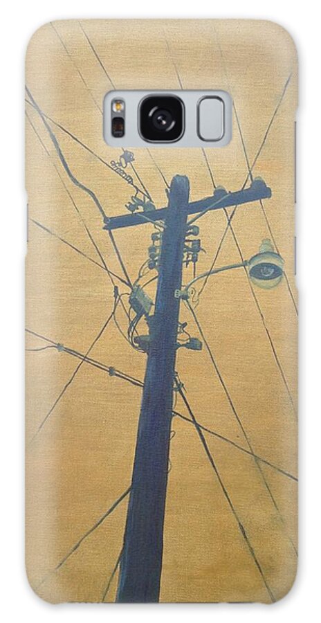 Pole Galaxy Case featuring the painting Electrified by Teresa Fry
