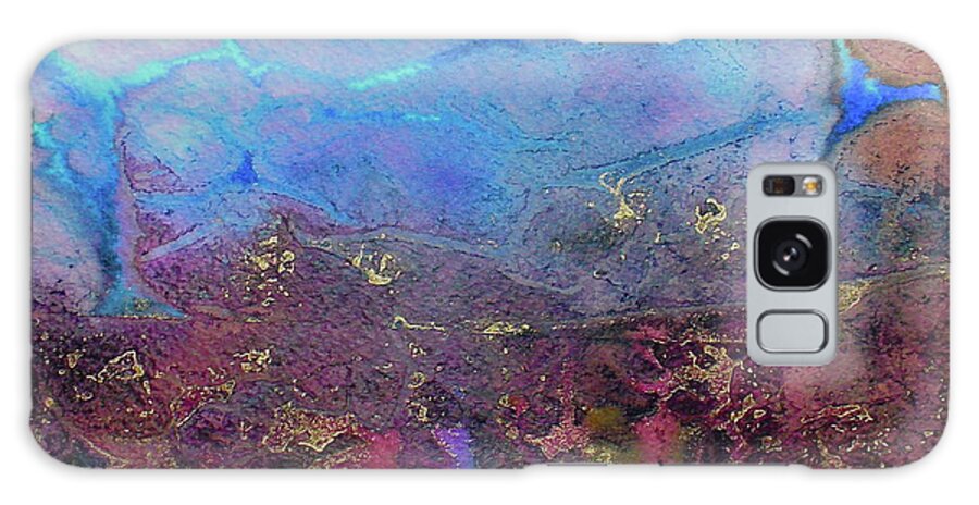 Abstract Art Galaxy Case featuring the painting Elemental by Mary Sullivan