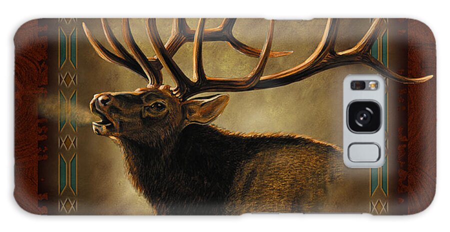 Wildlife Galaxy Case featuring the painting Elk Lodge by JQ Licensing