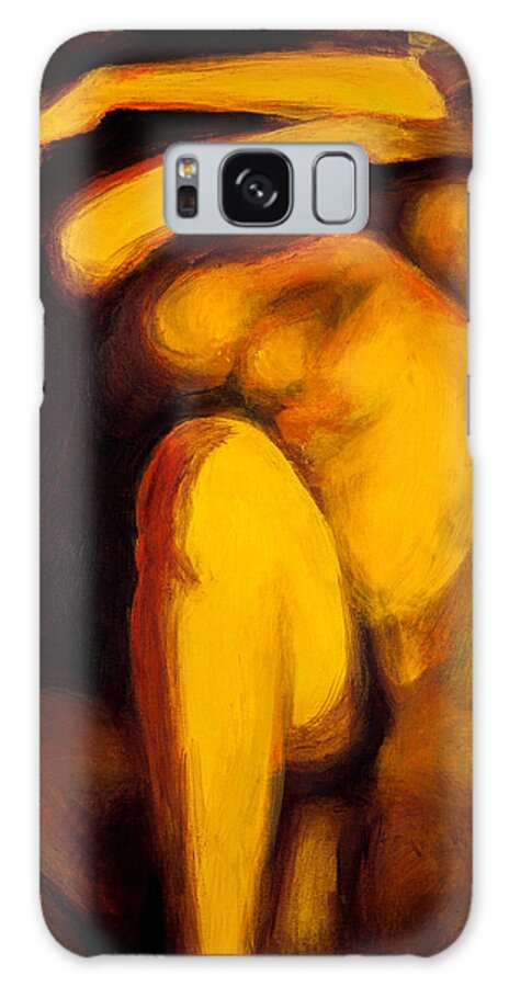 Nude Galaxy Case featuring the painting Embrace by Jason Reinhardt