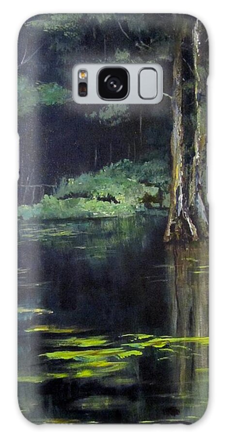 Landscape Galaxy S8 Case featuring the painting Emerald Bayou by Barbara O'Toole