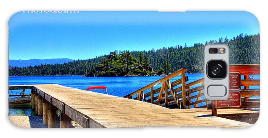 Landscape Galaxy Case featuring the photograph Emerald Pier by Randy Wehner