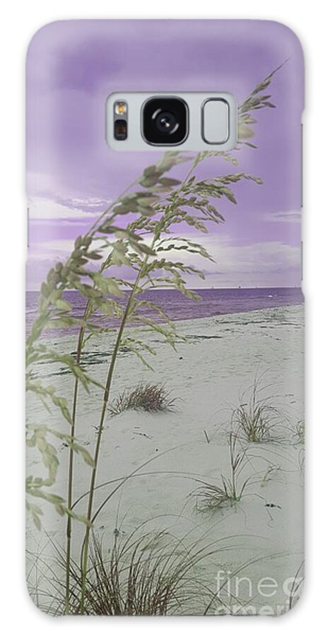 Beach Galaxy S8 Case featuring the photograph Emma Kate's Purple Beach by Rachel Hannah