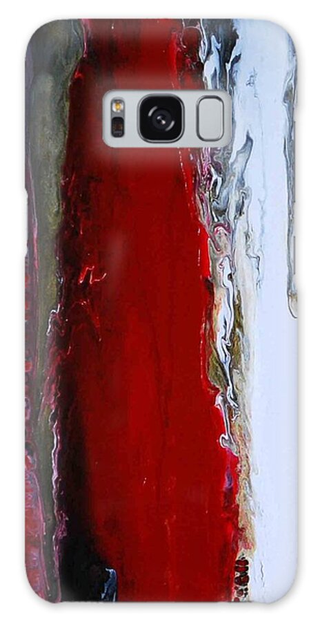 Red Galaxy S8 Case featuring the painting Empowered 2 by Sonali Kukreja