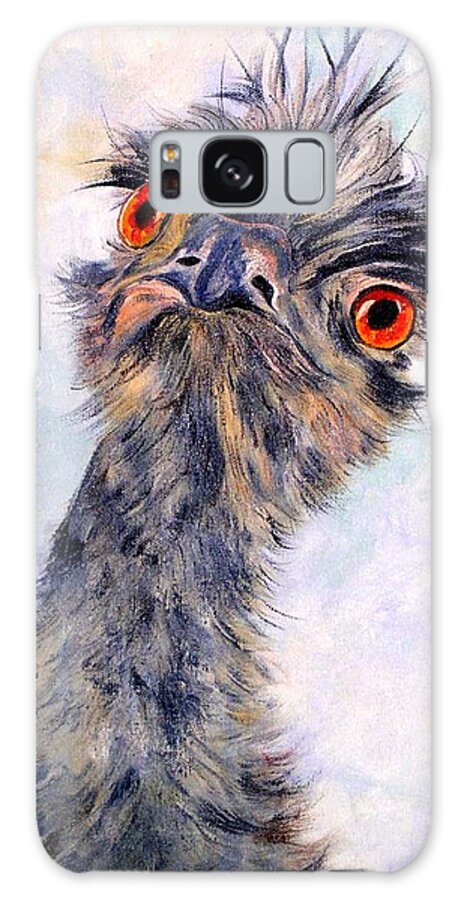 Emu Galaxy Case featuring the painting Emu Twister by Ryn Shell