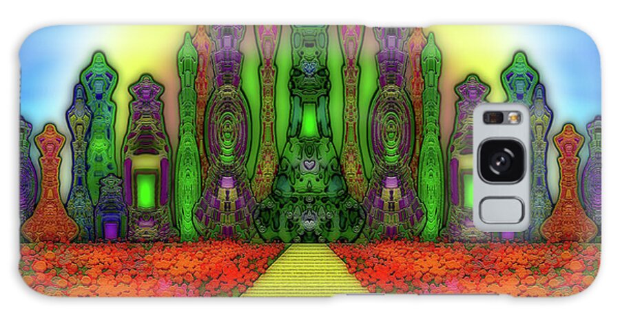 Enchanted Path Galaxy Case featuring the digital art Enchanted Path #004 by Barbara Tristan