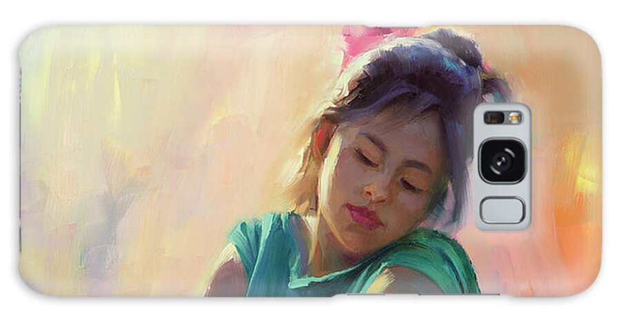 Spring Galaxy Case featuring the painting Enchanted by Steve Henderson