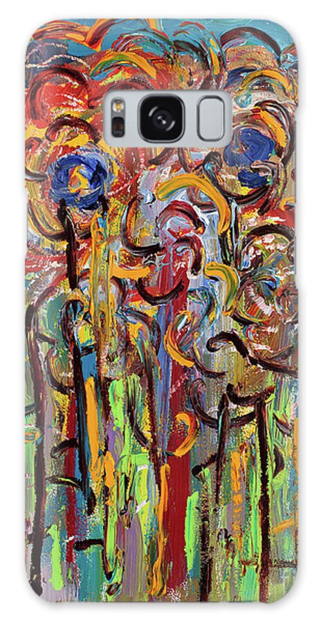 Flowers Galaxy Case featuring the painting Enriched by Bjorn Sjogren