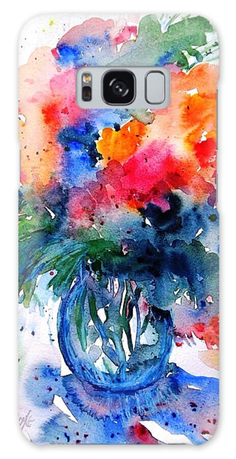 Watercolour Galaxy Case featuring the painting Essence of Summer by Trudi Doyle
