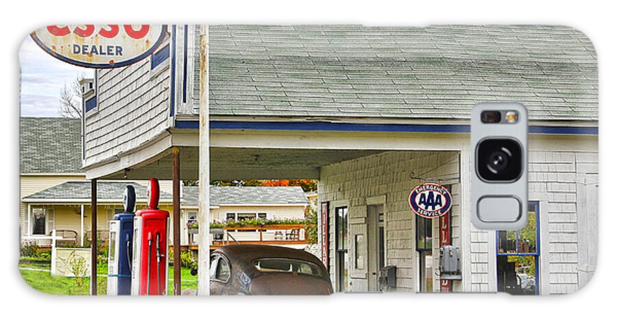 Esso Gas Galaxy Case featuring the photograph Esso Gas Staion by Jack Schultz