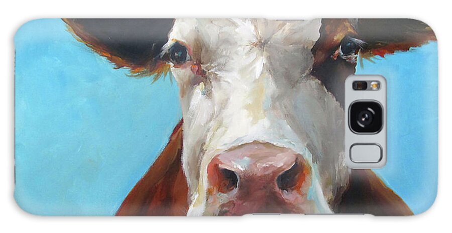 Cow Galaxy Case featuring the painting Evelyn by Cari Humphry