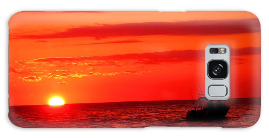 Sunset Galaxy Case featuring the photograph Evening Boating by Michael Blaine