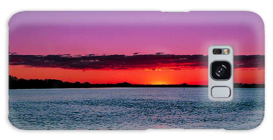 Landscape Galaxy Case featuring the photograph Evening Cloud Over Sunset by Michael Blaine