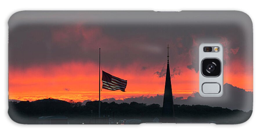 Sunset Galaxy Case featuring the photograph Evening on Memorial Day by Ellen Koplow