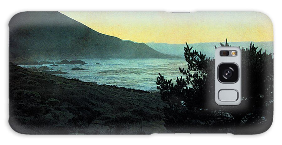 Textured Landscape Galaxy Case featuring the photograph Evening on the California Coast by Ellen Cotton