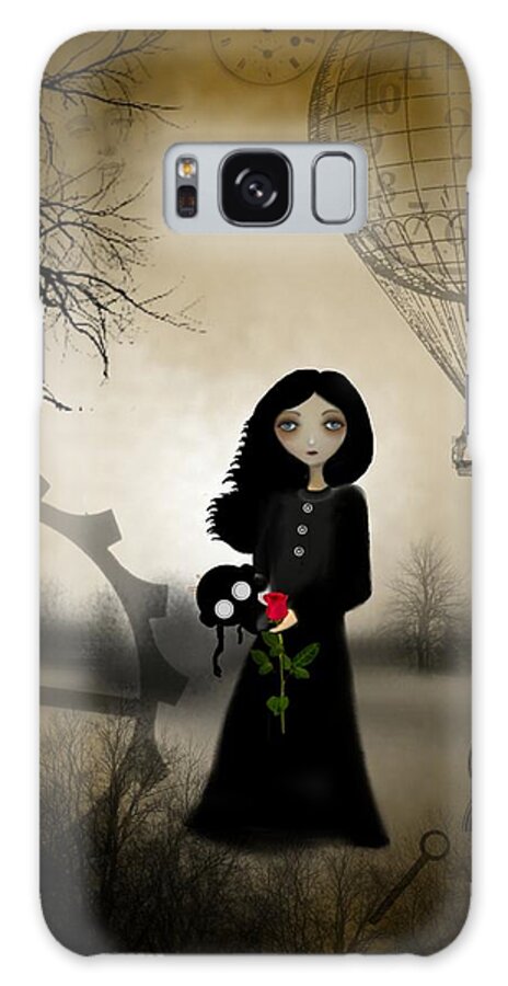 Dark Galaxy Case featuring the digital art Every Rose Has It's Thorn by Charlene Zatloukal