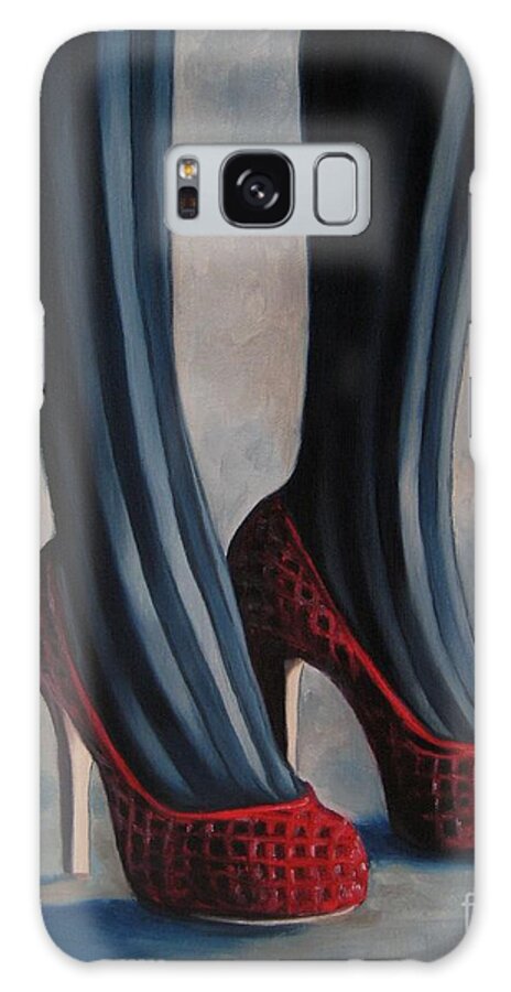 Noewi Galaxy S8 Case featuring the painting Evil Shoes by Jindra Noewi
