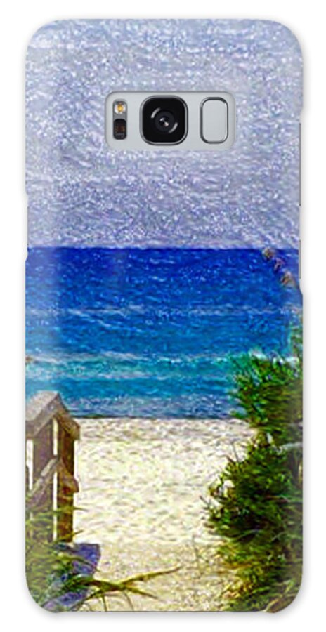  Aqua Galaxy Case featuring the painting Expressive Digital Photo Pensacola Florida B52816 by Mas Art Studio