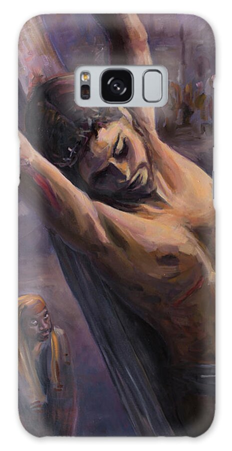 Jesus Galaxy Case featuring the painting Extreme Sacrifice by Marco Busoni
