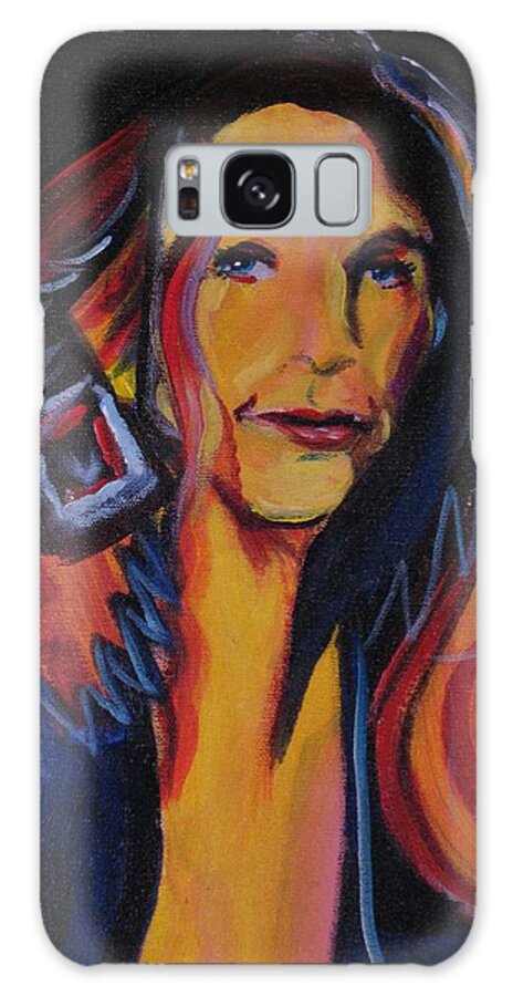 Woman Galaxy S8 Case featuring the painting Eye of Heart by Dennis Tawes