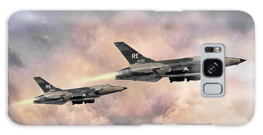 Aviation Galaxy S8 Case featuring the digital art F-105 Thunderchief by Peter Chilelli