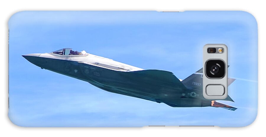 Air Force Galaxy Case featuring the photograph F-35 Joint Strike Fighter by Mark Andrew Thomas