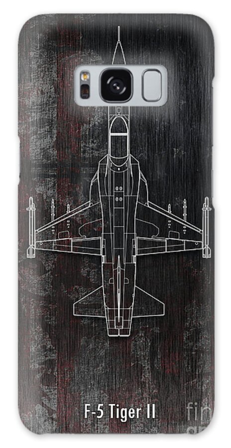 F5 Galaxy Case featuring the digital art F-5 Tiger II by Airpower Art