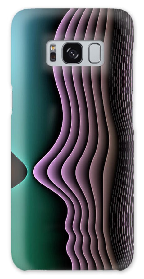 Illuminated Abstracts Galaxy Case featuring the digital art Face To Face by Becky Titus