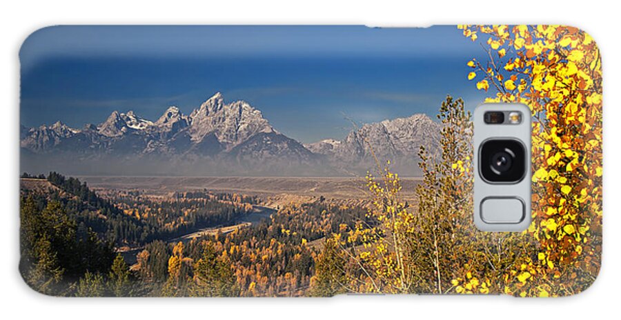 Grand Tetons Galaxy Case featuring the photograph Fall Colors at the Snake River Overlook by Sam Antonio